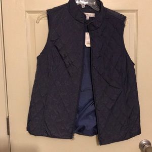 Navy Quilted Vest